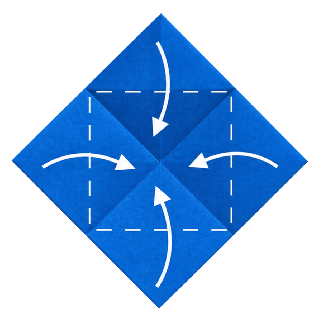 Fortune teller folding step 4